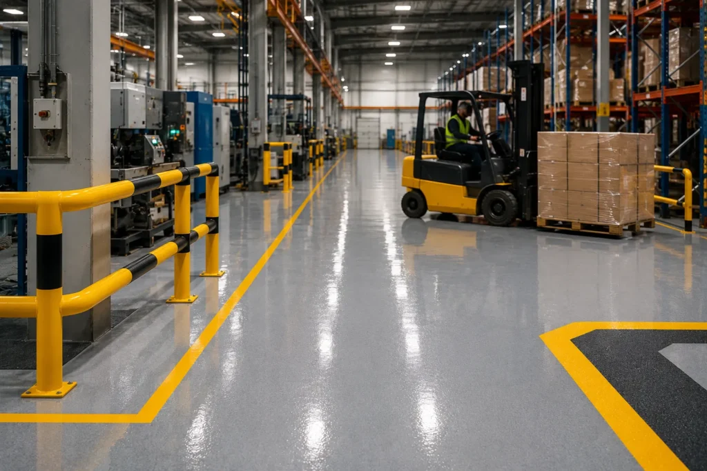 How Epoxy Flooring Improves Safety in Warehouses and Factories