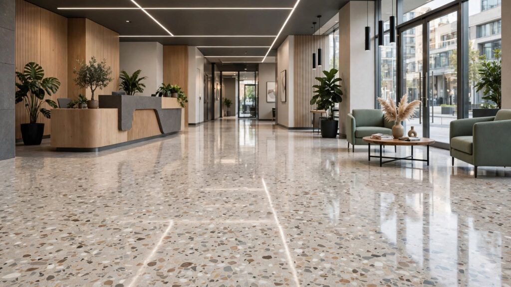 Why Terrazzo Flooring Works Well in Commercial Spaces